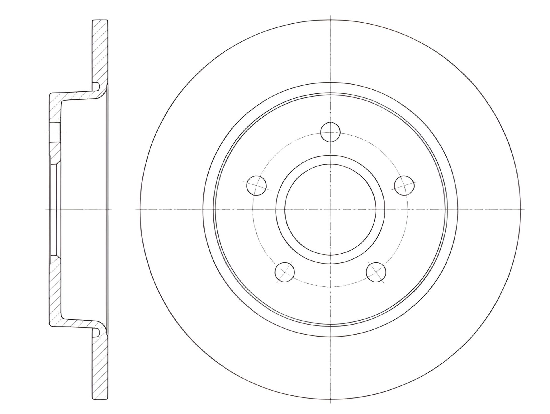 Тормозной диск для FORD (CHANGAN) и SSANGYONG KORANDO, REMSA (684600) Тормозной диск для FORD (CHANGAN) и SSANGYONG KORANDO, REMSA (684600)