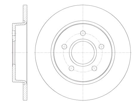Гальмівний диск FORD (CHANGAN), SSANGYONG KORANDO, REMSA (684600)