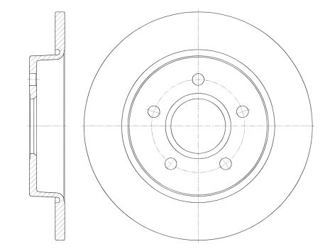 Гальмівний диск FORD (CHANGAN), SSANGYONG KORANDO, REMSA (684600)