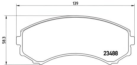 Комплект тормозных колодок, дисковый тормоз FORD AUSTRALIA, MITSUBISHI PAJERO, BREMBO (P54029) Комплект тормозных колодок, дисковый тормоз FORD AUSTRALIA, MITSUBISHI PAJERO, BREMBO (P54029)