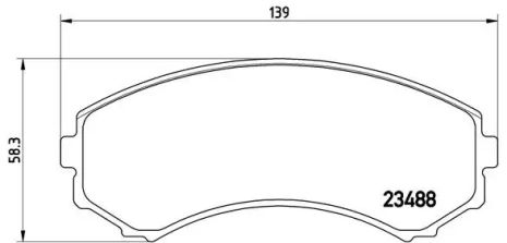 Комплект гальмівних колодок, дискове гальмо FORD AUSTRALIA, MITSUBISHI PAJERO, BREMBO (P54029) Комплект гальмівних колодок, дискове гальмо FORD AUSTRALIA, MITSUBISHI PAJERO, BREMBO (P54029)