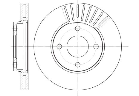 Гальмівний диск FORD (CHANGAN), VOLVO C30, REMSA (657510) Гальмівний диск FORD (CHANGAN), VOLVO C30, REMSA (657510)