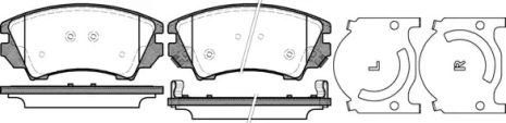 Комплект гальмівних колодок, дискове гальмо CHEVROLET MALIBU, SAAB 9-5, REMSA (137512)