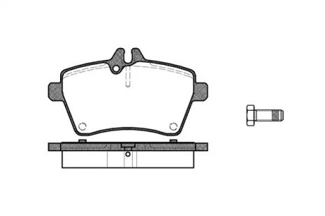 Колодки гальмівні yaris/w169/w245 04-, WOKING (P1044300)