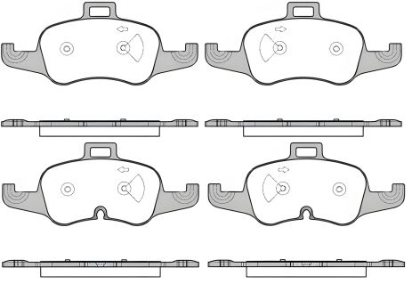 Комплект тормозных колодок, дисковый тормоз AUDI TT, REMSA (165300) Комплект тормозных колодок, дисковый тормоз AUDI TT, REMSA (165300)