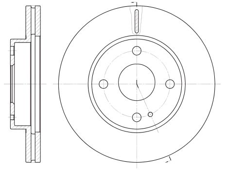 Гальмівний диск MAZDA DEMIO, REMSA (605610) гальмівний елемент
