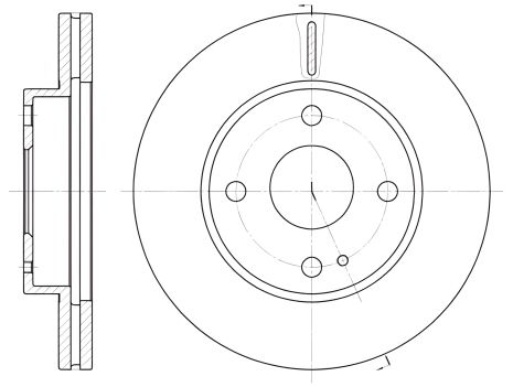 Диск тормозной для MAZDA DEMIO, REMSA (605610)