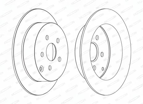 Тормозной диск для TOYOTA PRIUS от FERODO (DDF1485C)