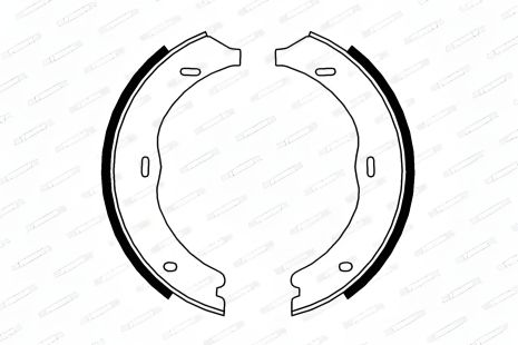 Набір гальмівних колодок, гальмо стоянки MERCEDES-BENZ VITO, FERODO (FSB4003)