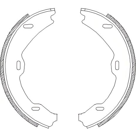 Комплект тормозных колодок для MERCEDES-BENZ S-CLASS, REMSA (470601)
