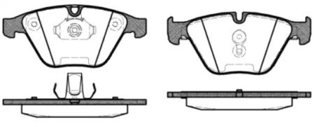 Комплект тормозных колодок BMW X1, BMW Z4, BMW 3, WOKING (P957330)