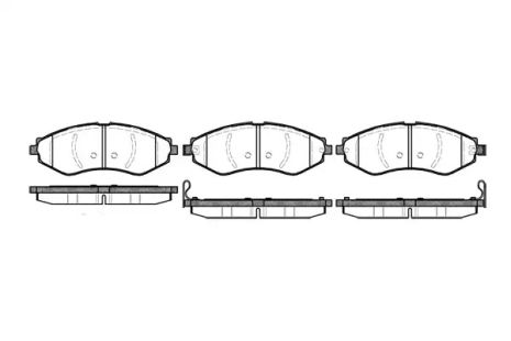 Комплект тормозных колодок, дисковый тормоз CHEVROLET LACETTI, DAEWOO LACETTI, REMSA (064522)