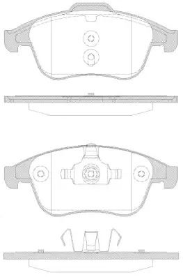 Комплект гальмівних колодок, дискове гальмо RENAULT GRAND SCÉNIC, WOKING (P1250330)