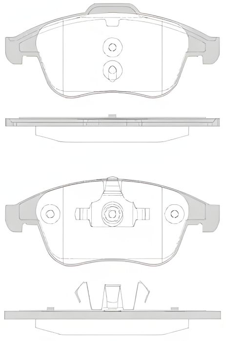 Набір гальмівних майданчиків, диск Brake Renault Grand, Remsa (135030)