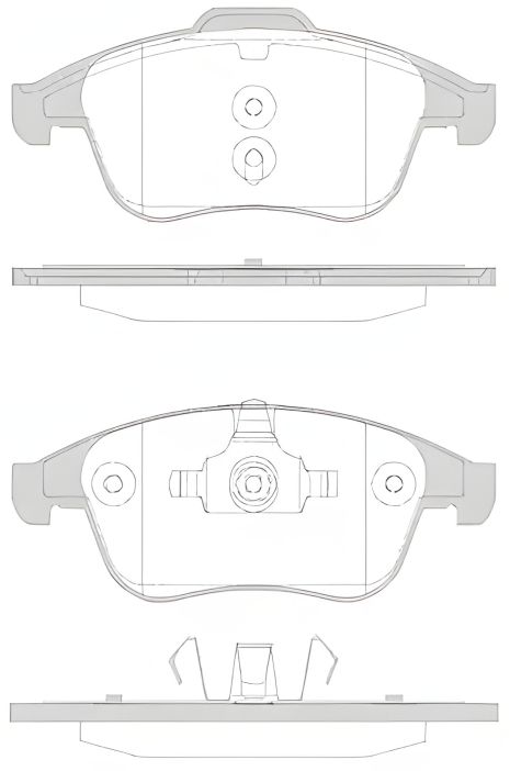 Набір гальмівних майданчиків, диск Brake Renault Grand, Remsa (135030)