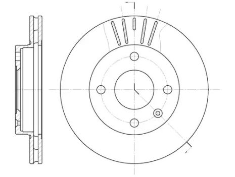 Диск тормозной FORD USA, MAZDA 121, REMSA (609610)