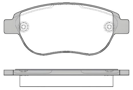 Гальмівних колодок комплект, дискове гальмо DOBLO FIAT, 207 PEUGEOT, REMSA (084100)