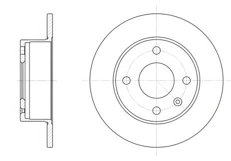 Диск гальмівний FORD ESCORT, REMSA (609500) Диск гальмівний FORD ESCORT, REMSA (609500)