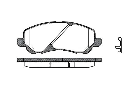 Комплект тормозных колодок, дисковый тормоз CHRYSLER SEBRING, DODGE AVENGER, REMSA (080402) Комплект тормозных колодок, дисковый тормоз CHRYSLER SEBRING, DODGE AVENGER, REMSA (080402)