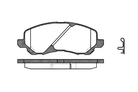 Комплект гальмівних колодок, дискове гальмо CHRYSLER SEBRING, DODGE AVENGER, REMSA (080402) Комплект гальмівних колодок, дискове гальмо CHRYSLER SEBRING, DODGE AVENGER, REMSA (080402)