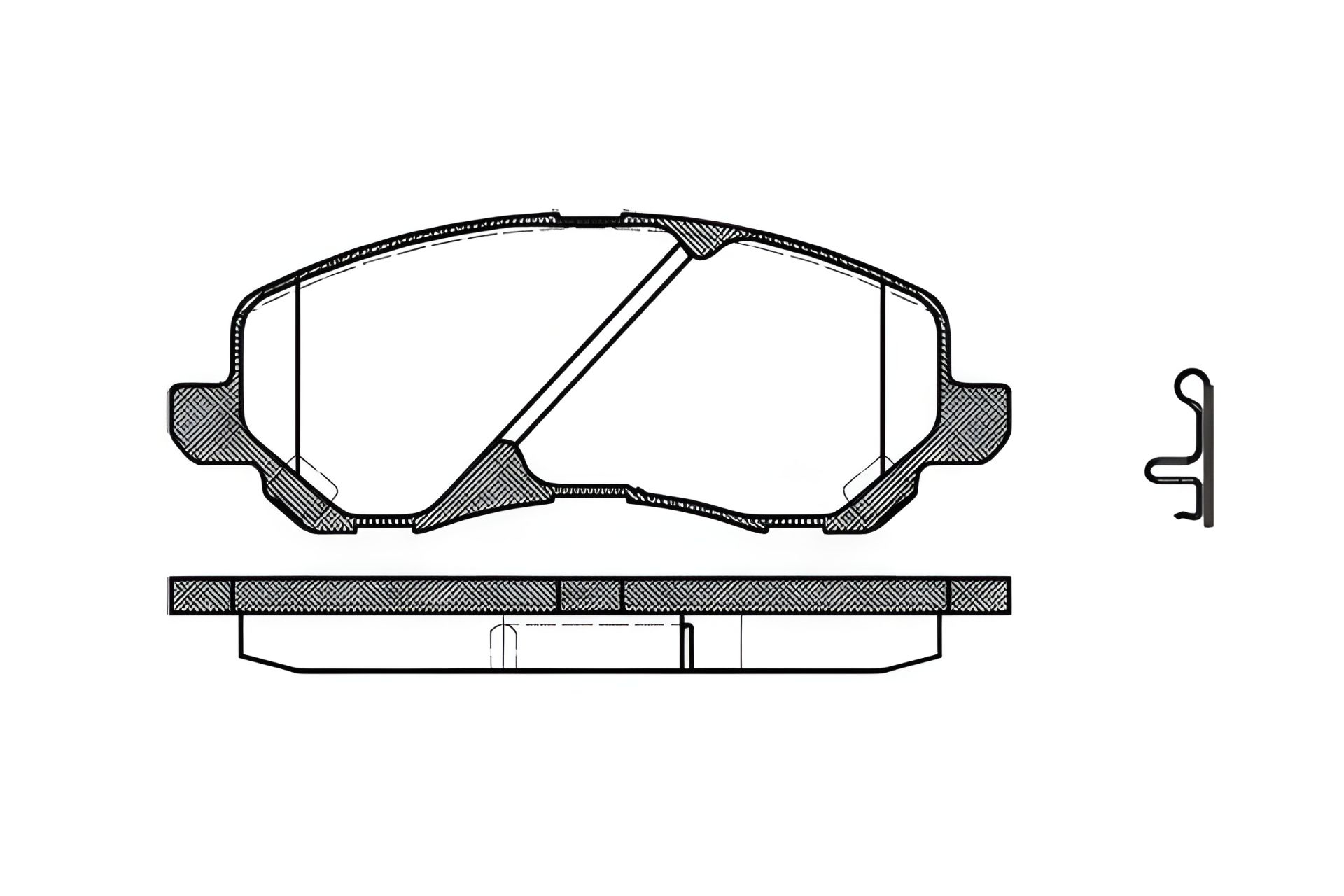 Комплект гальмівних колодок, дискове гальмо CHRYSLER SEBRING, DODGE AVENGER, REMSA (080402) Комплект гальмівних колодок, дискове гальмо CHRYSLER SEBRING, DODGE AVENGER, REMSA (080402)