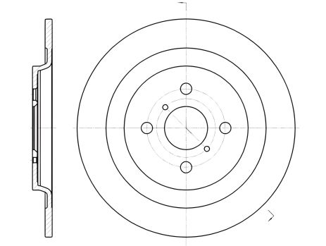 Тормозной диск для DAIHATSU CHARADE, TOYOTA YARIS, REMSA (6117300)