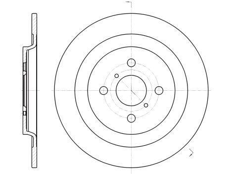 Тормозной диск для DAIHATSU CHARADE, TOYOTA YARIS, REMSA (6117300) Тормозной диск для DAIHATSU CHARADE, TOYOTA YARIS, REMSA (6117300)