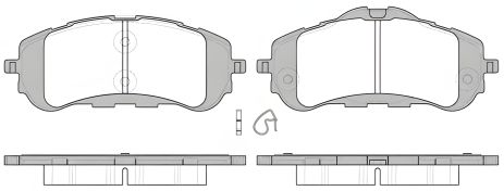 Гальмівних колодок дискове гальмо комплект PEUGEOT 308, REMSA (155900)