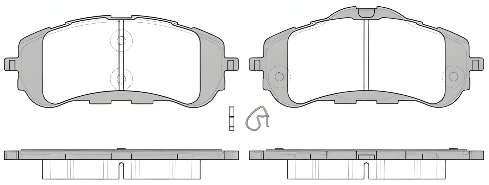 Тормозные колодки для дискового тормоза PEUGEOT 308, REMSA (155900) Тормозные колодки для дискового тормоза PEUGEOT 308, REMSA (155900)