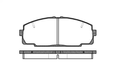 Комплект гальмівних колодок, дискове гальмо JINBEI HAISE, TOYOTA DYNA, REMSA (042120)