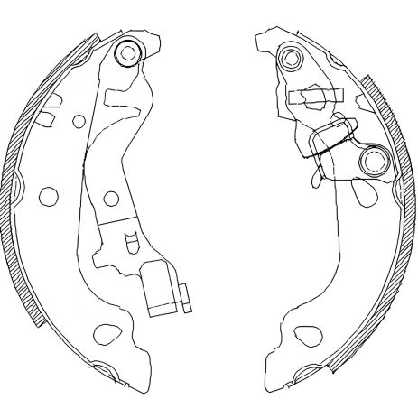 Комплект тормозных колодок для FIAT PUNTO, REMSA (409900)