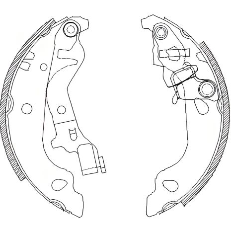 Гальмівний комплект колодок FIAT PUNTO, REMSA (409900)