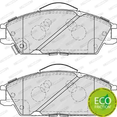 Комплект гальмівних колодок, дискове гальмо HYUNDAI ACCENT, HONDA ACCORD, FERODO (FDB4076)