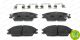 Комплект колодок HYUNDAI ACCENT, HONDA ACCORD, FERODO (FDB4076)