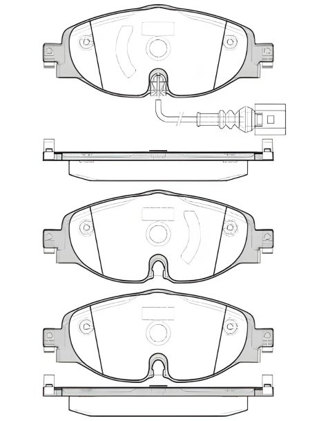 Гальмівних колодок комплект, дискове гальмо KAROQ SKODA, ATECA SEAT, REMSA (151501) Гальмівних колодок комплект, дискове гальмо KAROQ SKODA, ATECA SEAT, REMSA (151501)