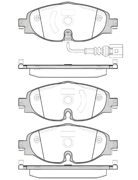 Гальмівних колодок комплект, дискове гальмо KAROQ SKODA, ATECA SEAT, REMSA (151501)