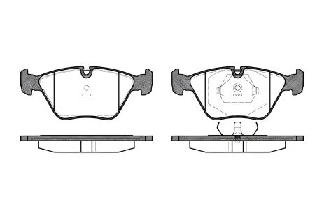 Дисковый тормозной комплект колодок BMW 3, REMSA (027000)