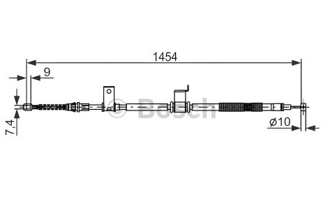 Трос ручника CHEVROLET CAPTIVA, OPEL ANTARA, BOSCH (1987482294)
