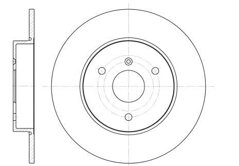 Гальмівний диск CITROËN XSARA, SMART FORTWO, REMSA (661700) Гальмівний диск CITROËN XSARA, SMART FORTWO, REMSA (661700)