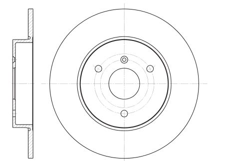 Гальмівний диск CITROËN XSARA, SMART FORTWO, REMSA (661700)