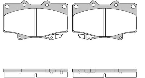 Набір гальмівних майданчиків, Disk Brake Lexus LC, Toyota Hilux, Remsa (042904)