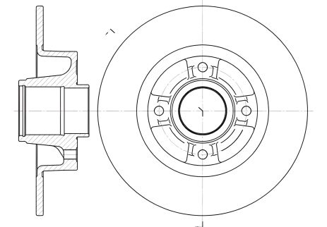 Гальмівний диск RENAULT CLIO, REMSA (675000)