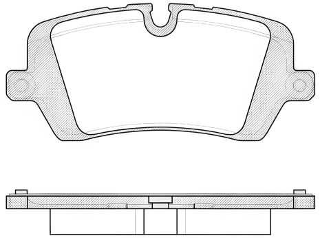 Комплект тормозных колодок, дисковый тормоз LAND ROVER, REMSA (154100)