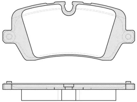 Комплект тормозных колодок, дисковый тормоз LAND ROVER, REMSA (154100)