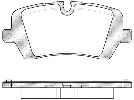 Комплект гальмівних колодок, дискове гальмо LAND ROVER, WOKING (P1441300)