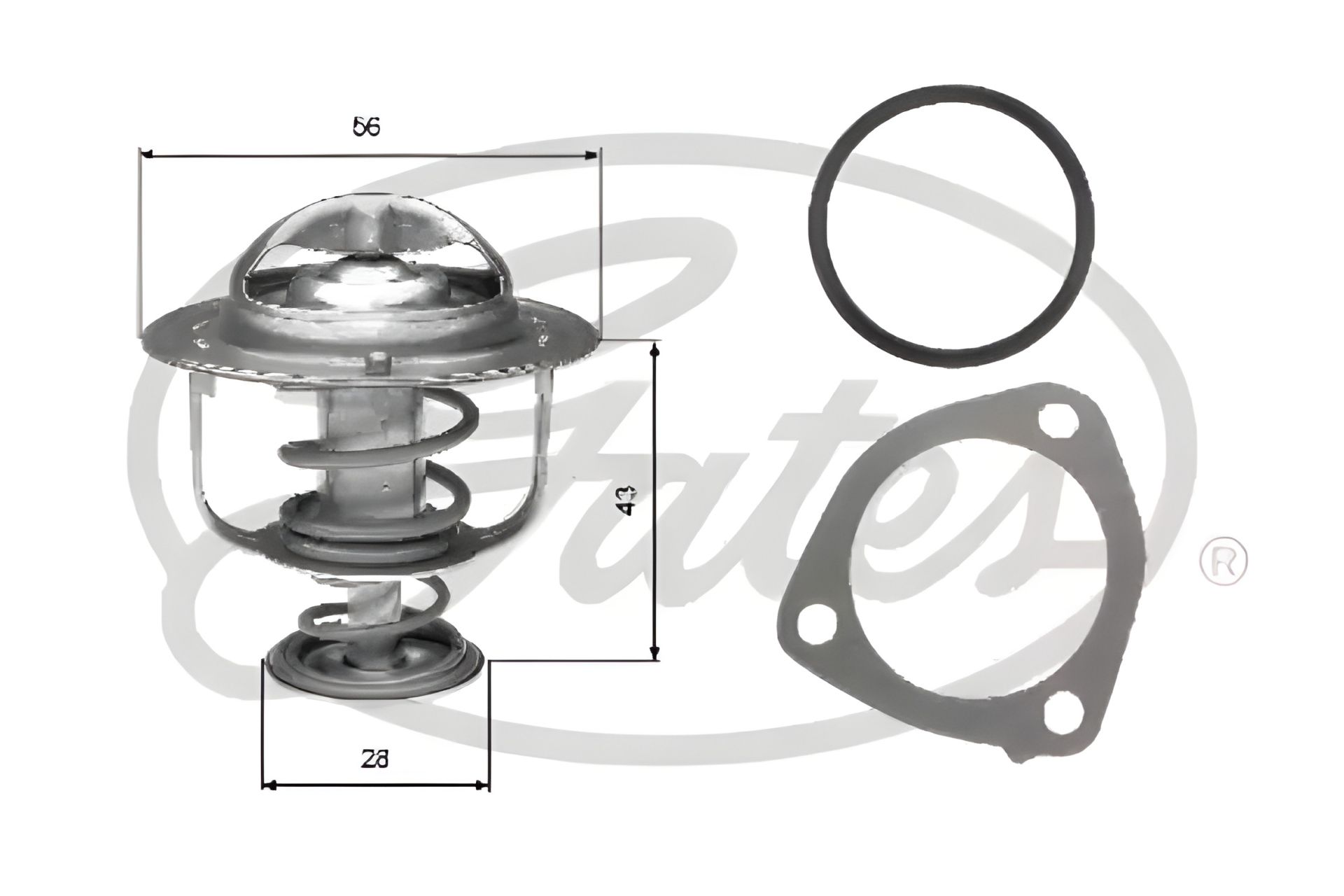 Термостат для NISSAN SUNNY, MITSUBISHI PAJERO від GATES (TH31276G1) Термостат для NISSAN SUNNY, MITSUBISHI PAJERO від GATES (TH31276G1)