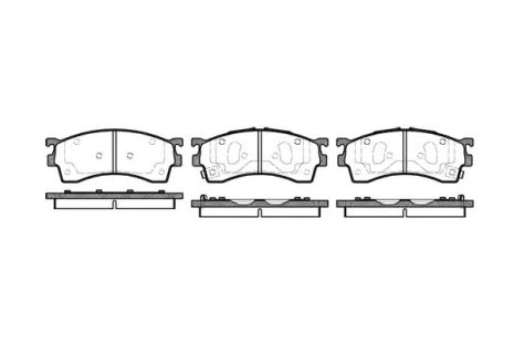 Набір гальмівних майданчиків, Haima (FAW), Mazda Premacy, REMSA (041512)