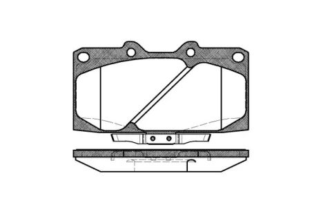 Комплект гальмівних колодок, дискове гальмо SUBARU IMPREZA, NISSAN 200, REMSA (059904)