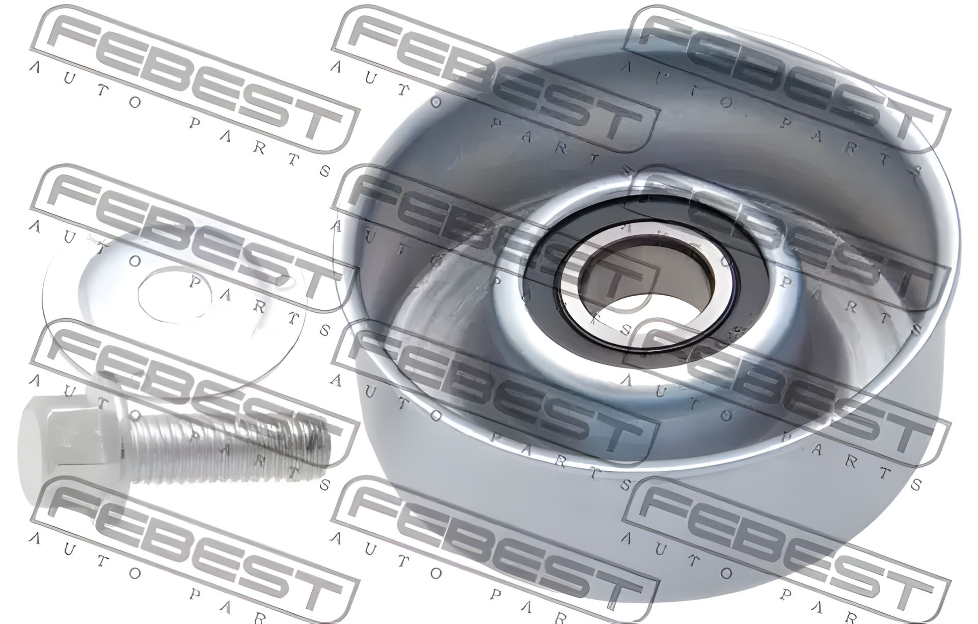 Натяжной ролик поликлинового ремня для MITSUBISHI L 200 от FEBEST (0487KB4T) Натяжной ролик поликлинового ремня для MITSUBISHI L 200 от FEBEST (0487KB4T)