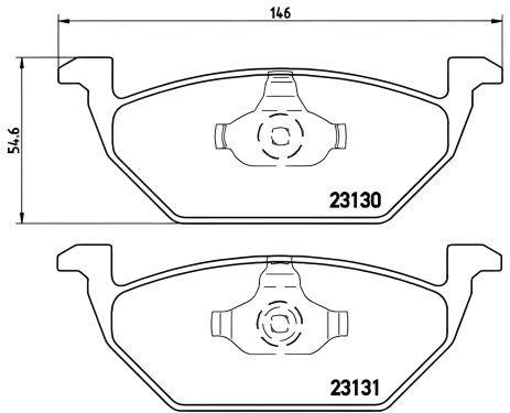 Гальмівних колодок комплект, дискове гальмо AUDI A3, SEAT CORDOBA, SKODA, VW, SEAT ARONA, BREMBO (P85041) Гальмівних колодок комплект, дискове гальмо AUDI A3, SEAT CORDOBA, SKODA, VW, SEAT ARONA, BREMBO (P85041)